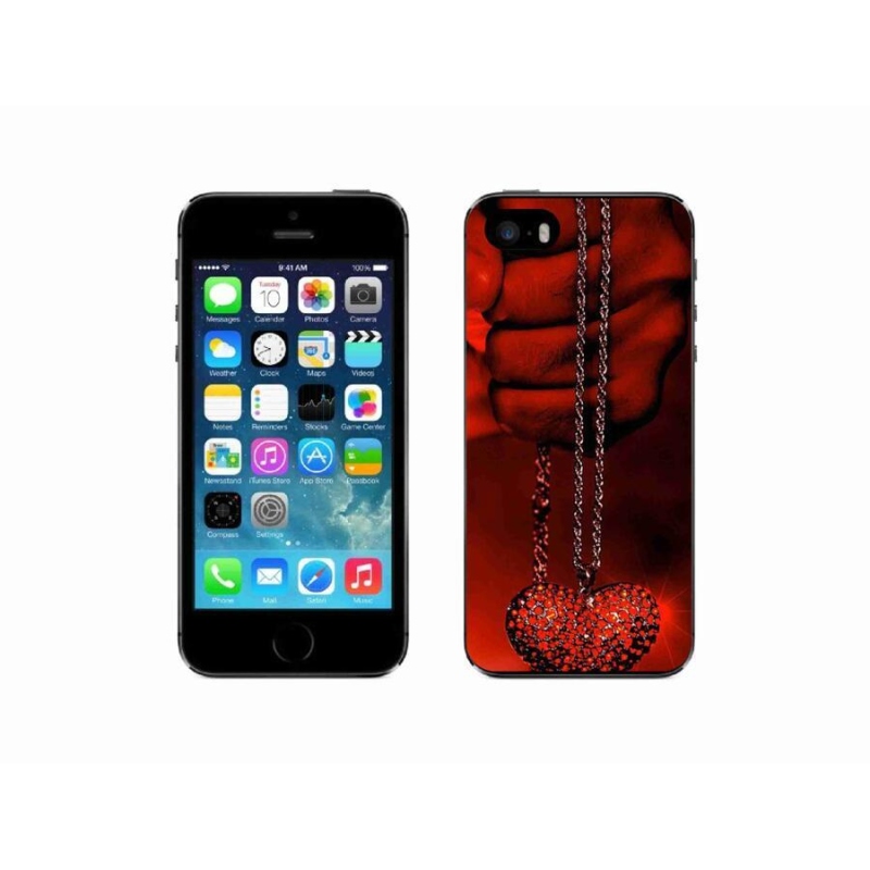 Zselés borítás mmCase iPhone SE (2016) - nyaklánc