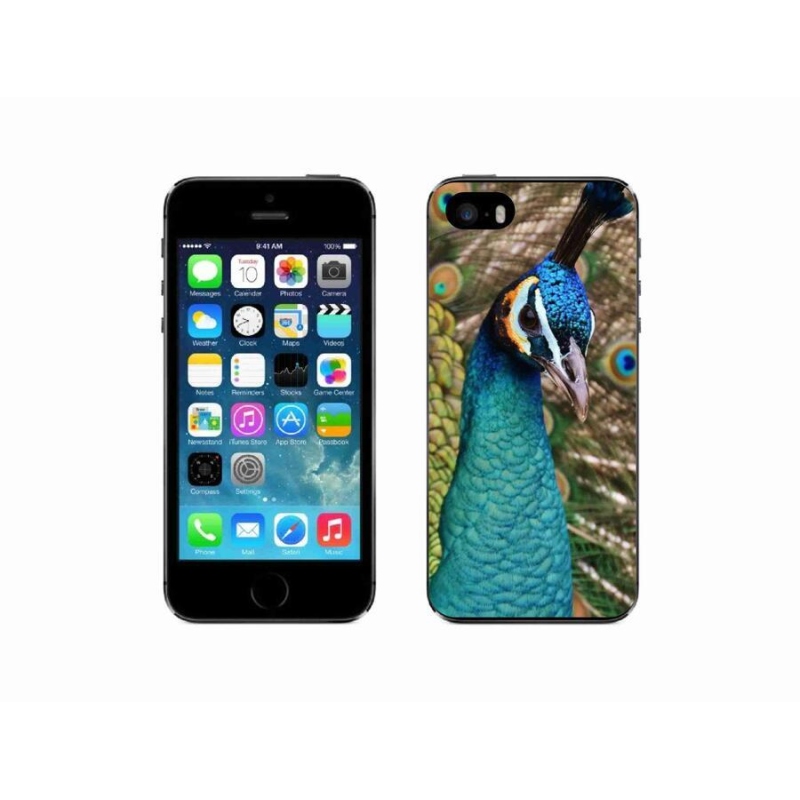 Zselés borítás mmCase iPhone SE (2016) - páva