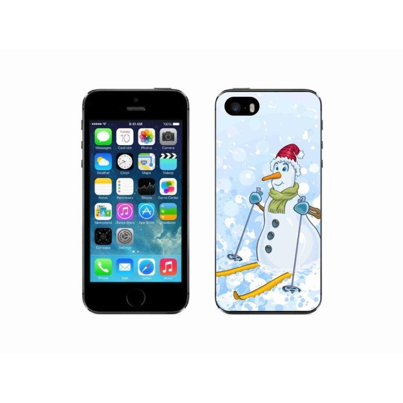 Gél borítás mmCase iPhone SE (2016) - hóemberhez