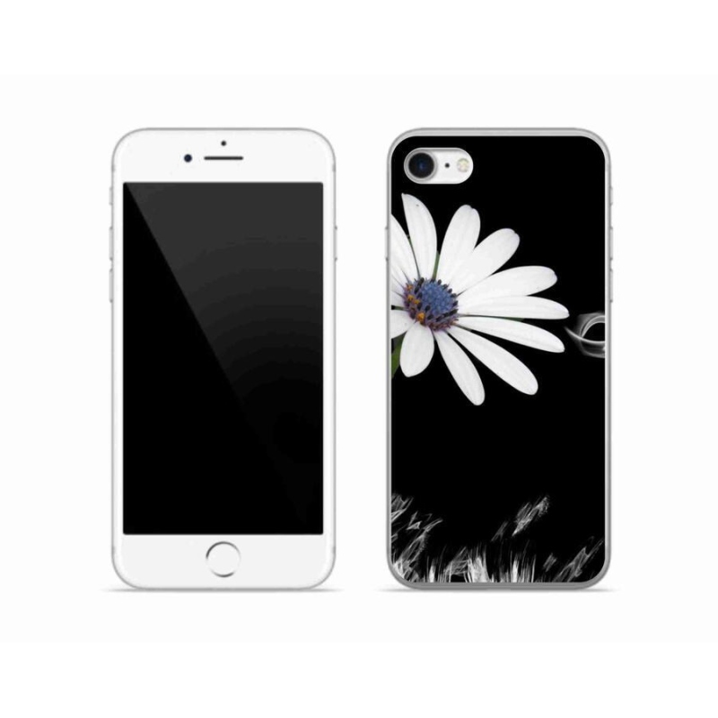 Zselés borítás mmCase iPhone SE (2020) - fehér virág