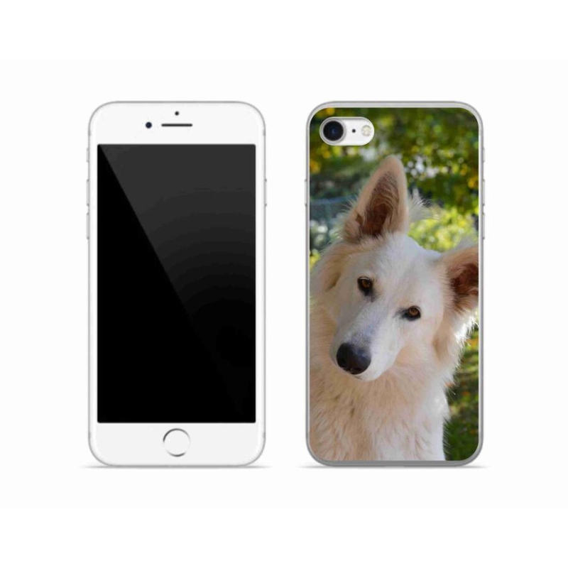 Zselés borítás mmCase iPhone SE (2020) - fehér Svájci juhász 1