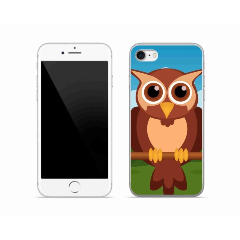 Zselés borítás mmCase iPhone SE (2020) - rajzfilm bagolyhoz