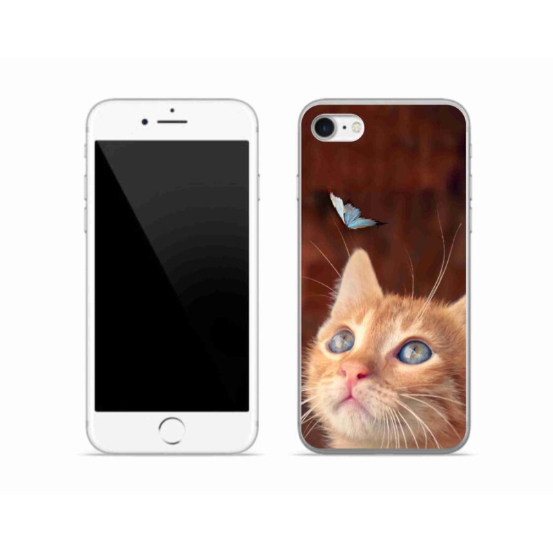 Zselés borítás mmCase iPhone SE (2020) - pillangó és cica
