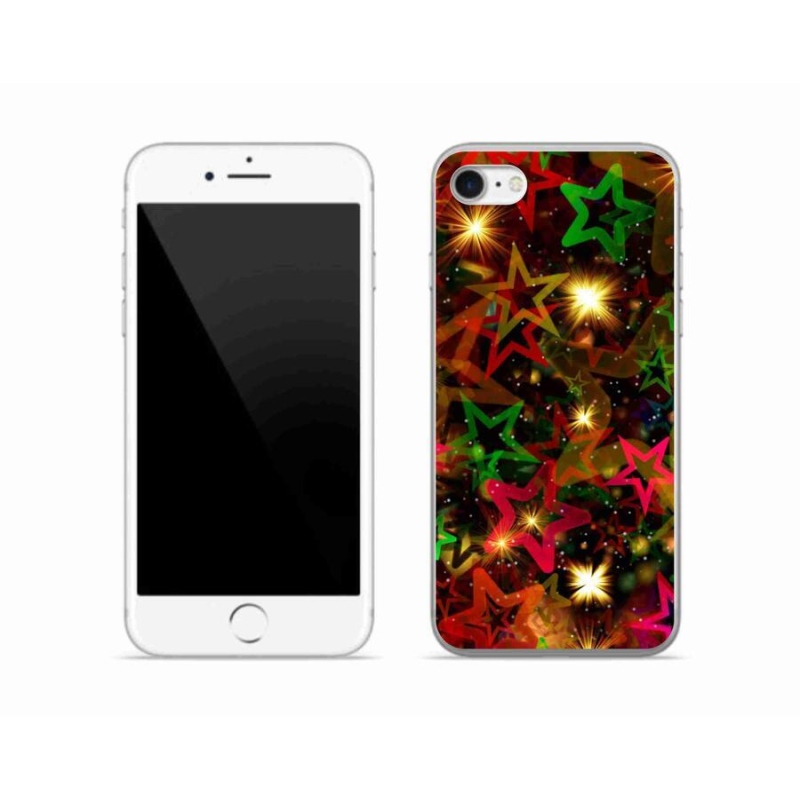 Zselés borítás mmCase iPhone SE (2022) - színes csillagok