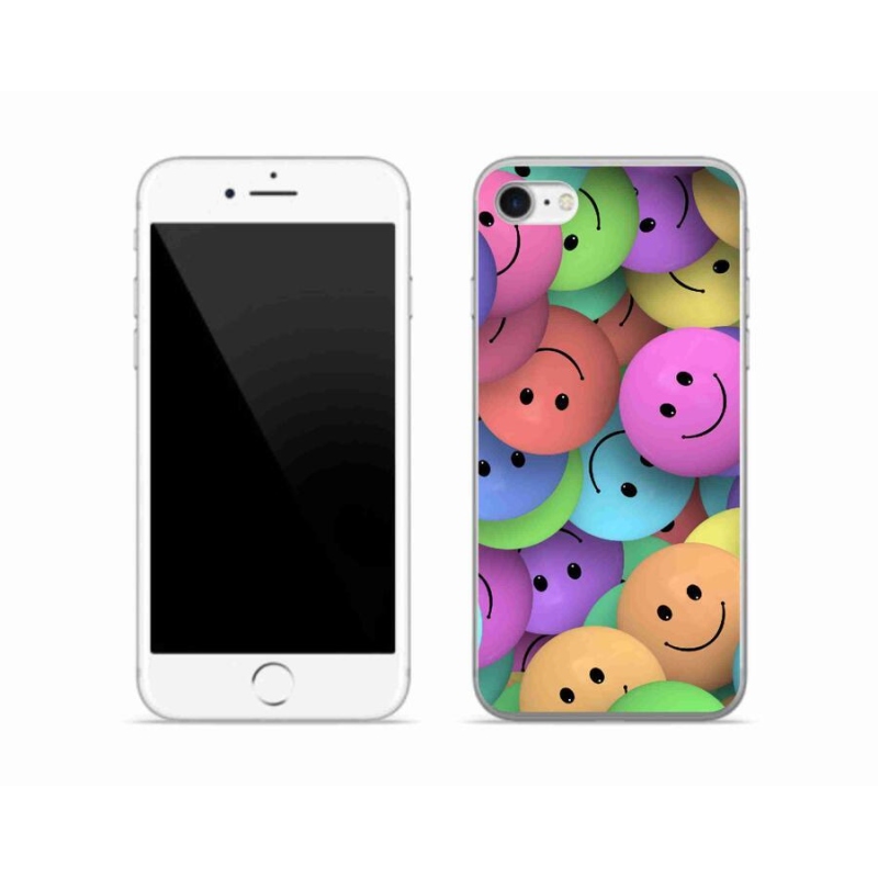 Zselés borítás mmCase iPhone SE (2022) - színes smiley-k