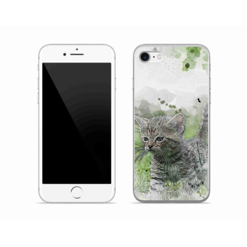 Zselés borítás mmCase iPhone SE (2022) - aranyos cica 1