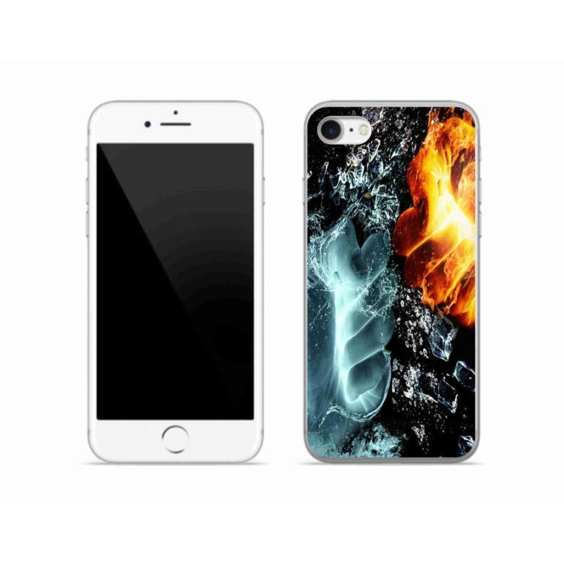 Zselés borítás mmCase iPhone SE (2022) - víz és tűz
