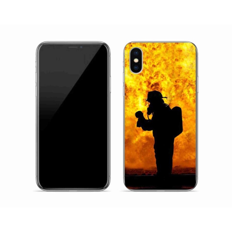 Gél borítás mmCase iPhone X készülékhez - tűzoltó