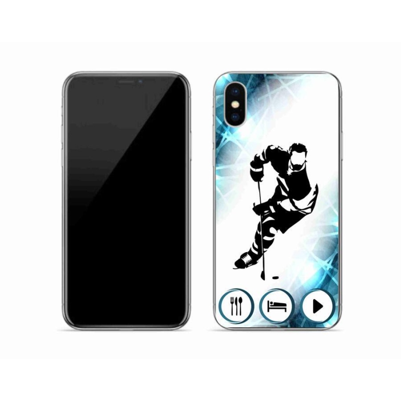 Zselés borítás mmCase iPhone X készülékhez - jégkorong 1