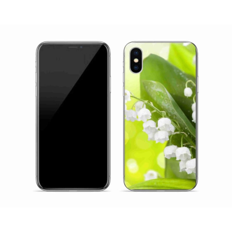 Zselés borítás mmCase iPhone X készülékhez - gyöngyvirág
