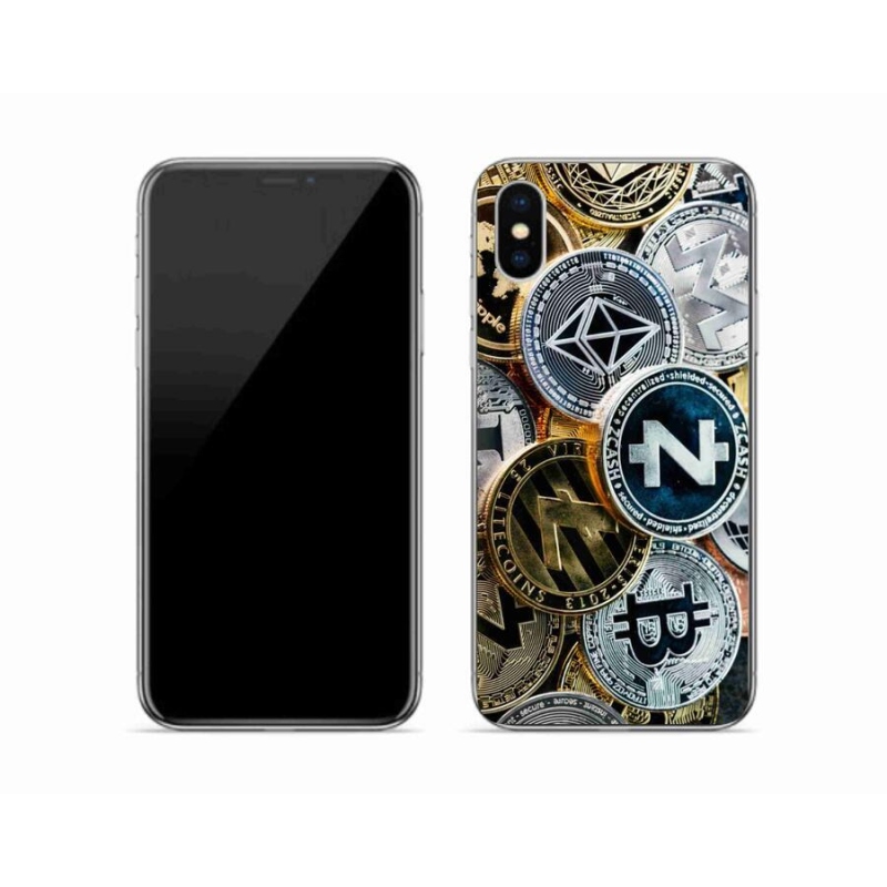 Gél borítás mmCase iPhone X készülékhez - kriptovaluták