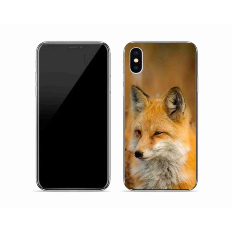 Zselés borítás mmCase iPhone X készülékhez - róka