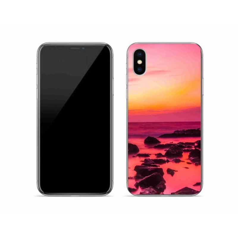 Gél borítás mmCase iPhone X készülékhez - tenger és ragyogás