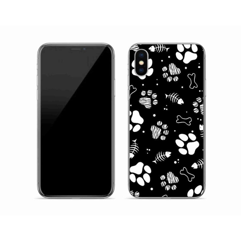 Gél borítás mmCase iPhone X készülékhez - kutyamancsok