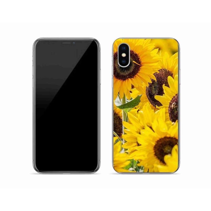 Zselés borítás mmCase iPhone X készülékhez - Napraforgó