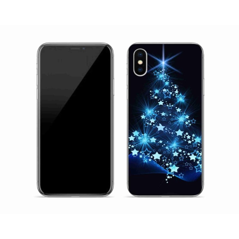 Gél borítás mmCase iPhone X készülékhez - karácsonyfa
