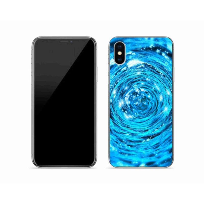 Gél borítás mmCase iPhone X készülékhez - water vortex