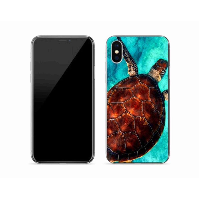 Gél borítás mmCase iPhone X készülékhez - teknősbéka