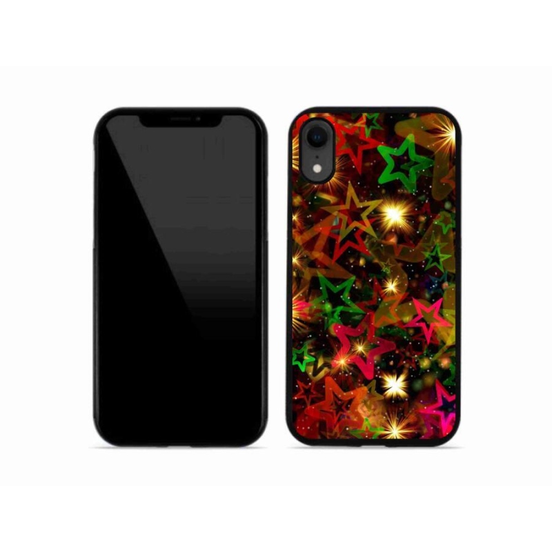 Gél borítás mmCase iPhone XR készülékhez - színes csillagok