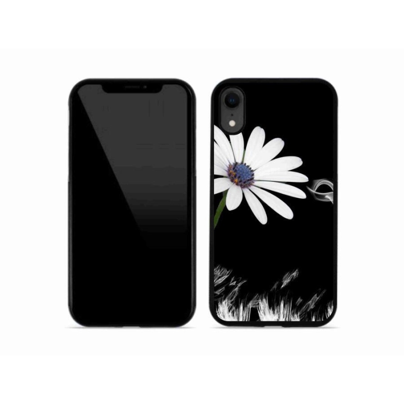 Zselés borítás mmCase iPhone XR készülékhez - fehér virág