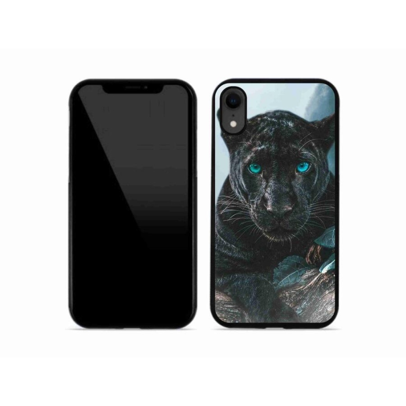 Zselés borítás mmCase iPhone XR készülékhez - fekete párduc