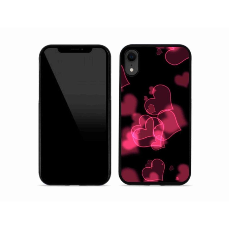Zselés borítás mmCase iPhone XR készülékhez - piros szívek