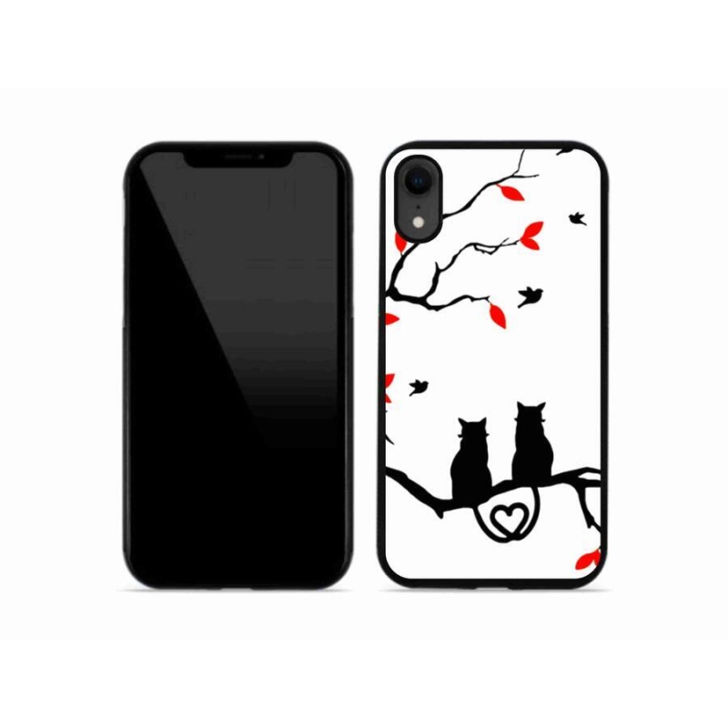 Zselés borítás mmCase iPhone XR készülékhez - macska szeretet