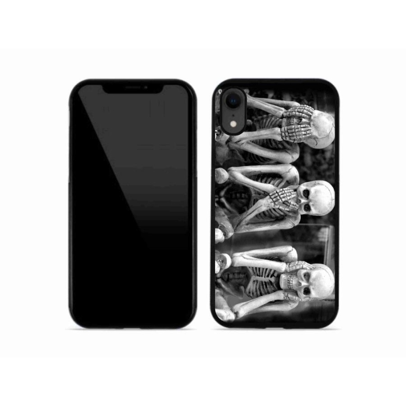 Gél borítás mmCase iPhone XR készülékhez - csontvázak