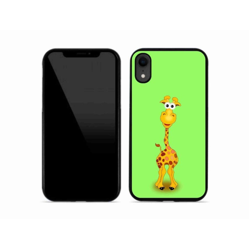 Gél borítás mmCase iPhone XR készülékhez - rajzfilm zsiráf
