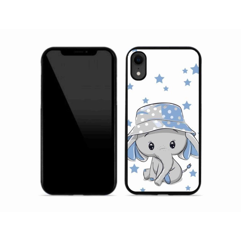 Zselés borítás mmCase iPhone XR készülékhez - kék elefánt