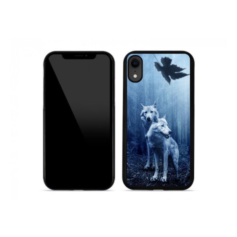 Zselés borítás mmCase iPhone XR készülékhez - farkasok az erdőben