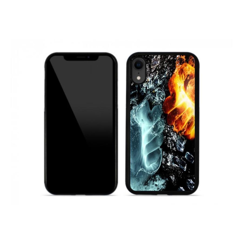 Zselés borítás mmCase iPhone XR készülékhez - víz és tűz