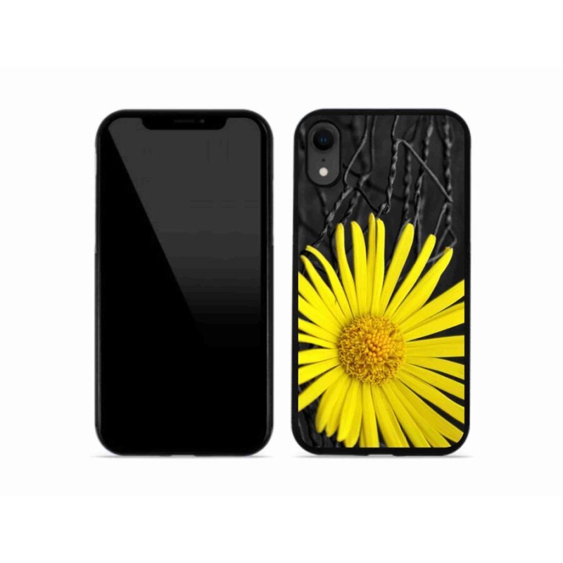 Gél védőhuzat mmCase iPhone XR készülékhez - sárga virág