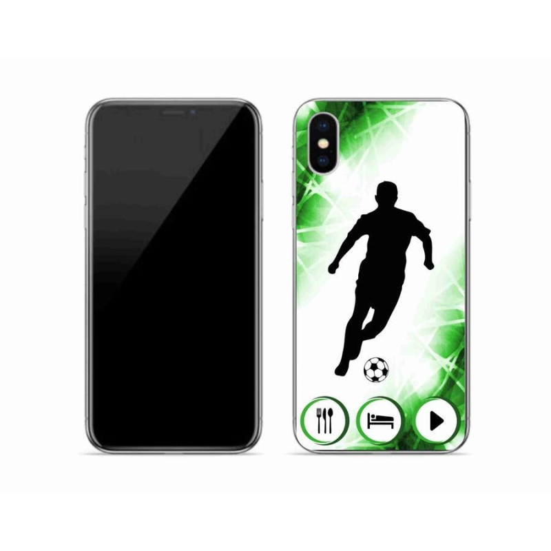 Gél borítás mmCase iPhone XS készülékhez - futballista