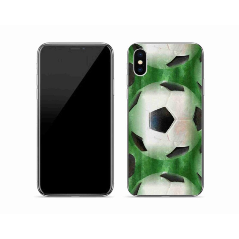 Gél borítás mmCase iPhone XS készülékhez - focilabda