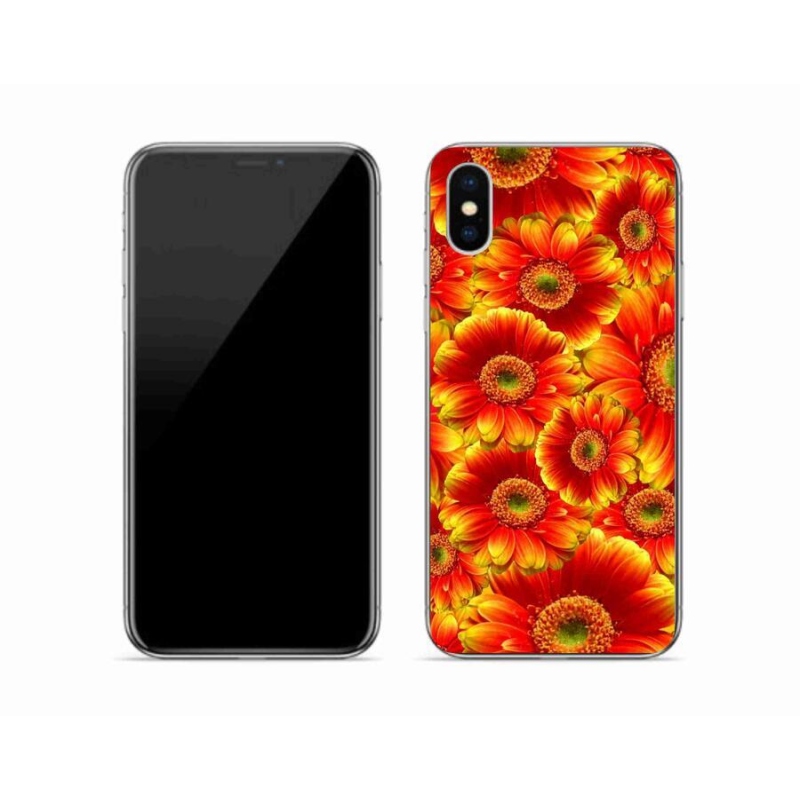 Zselés borítás mmCase iPhone XS készülékhez - gerbera 1