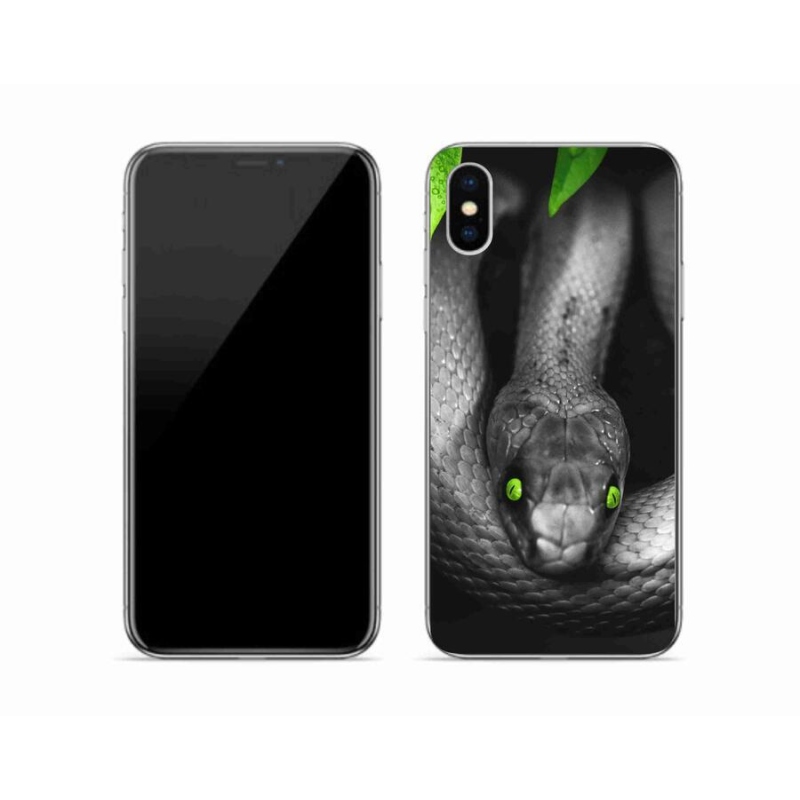 Zselés borítás mmCase iPhone XS készülékhez - kígyó
