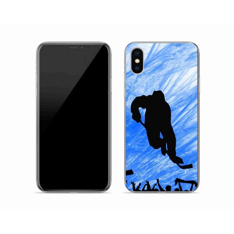 Zselés borítás mmCase iPhone XS készülékhez - hokis játékos