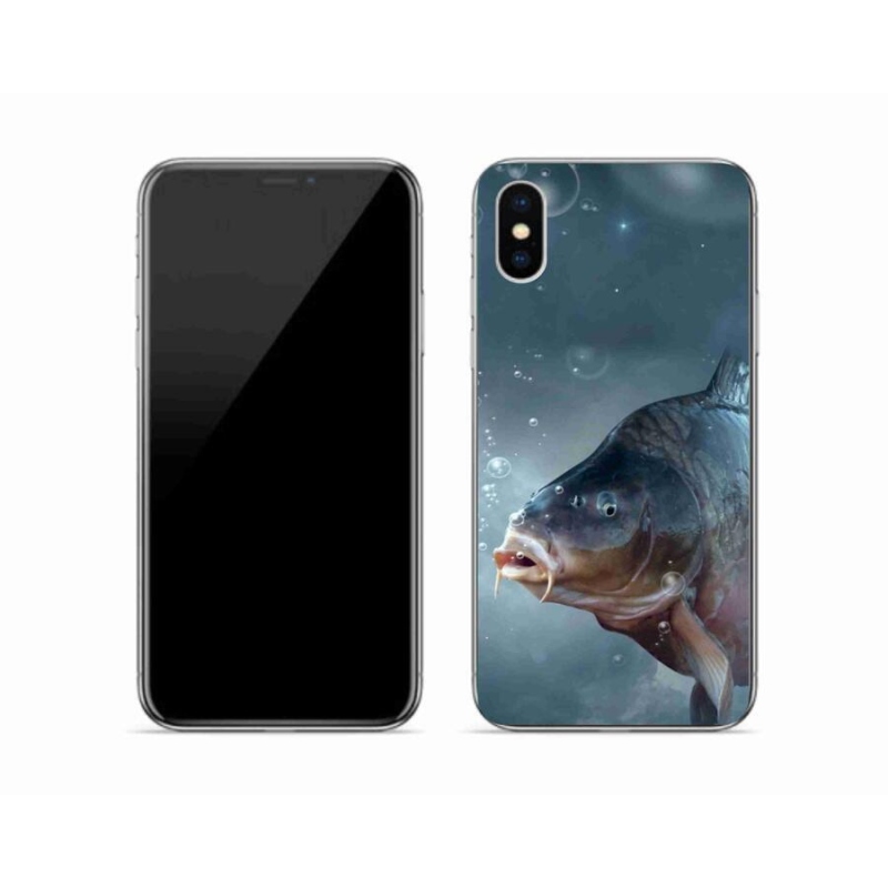 Gél borítás mmCase iPhone XS készülékhez - ponty és buborékok