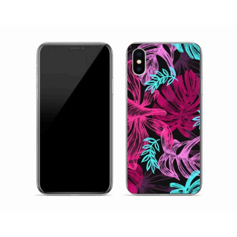Zselés borítás mmCase iPhone XS készülékhez - virágok 1