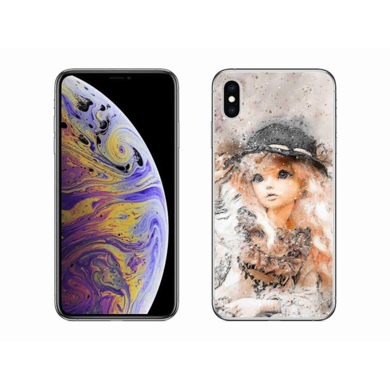 Gél borítás mmCase iPhone XS Max készülékhez - lány sapkával
