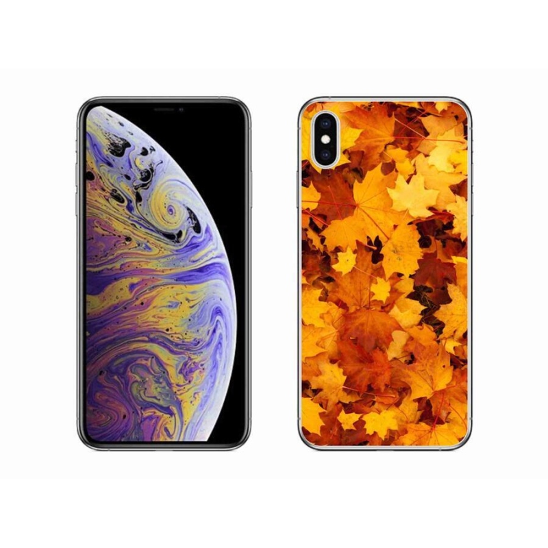 Gél borítás mmCase iPhone XS Max készülékhez - juharlevelek