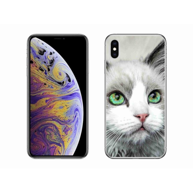 Zselés borítás mmCase iPhone XS Max készülékhez - macska nézet