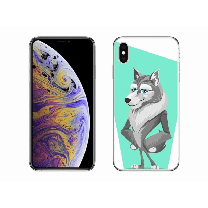 Zselés borítás mmCase iPhone XS Max készülékhez - rajzfilmfarkas