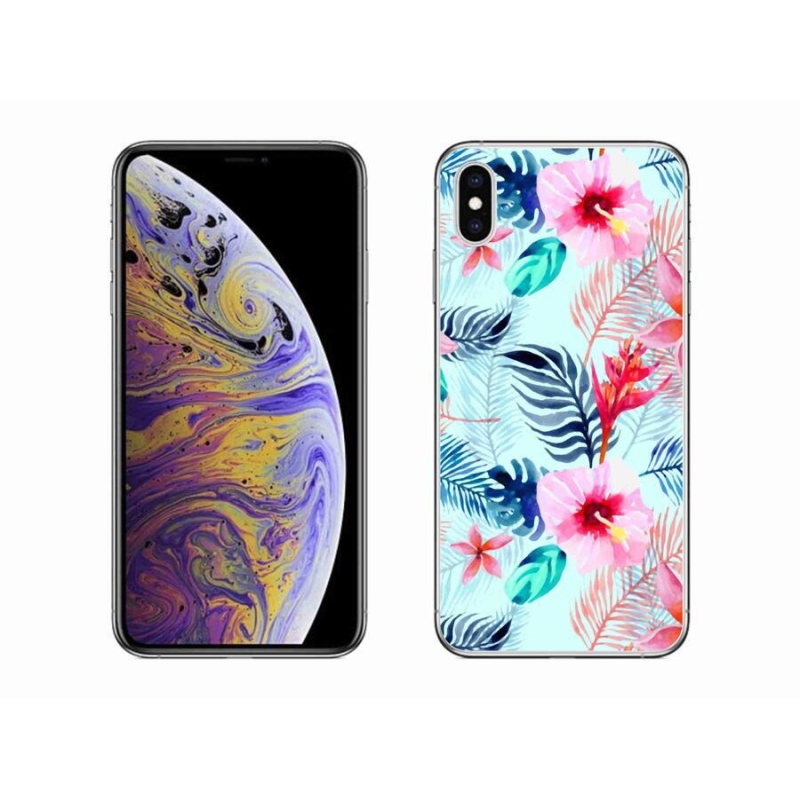 Zselés borítás mmCase iPhone XS Max készülékhez - virágok