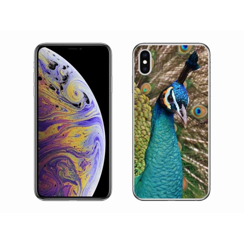 Zselés borítás mmCase iPhone XS Max készülékhez - páva
