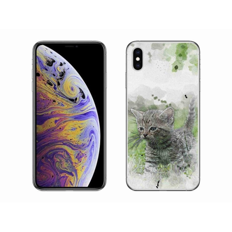 Gél borítás mmCase iPhone XS Max készülékhez - aranyos cica 1