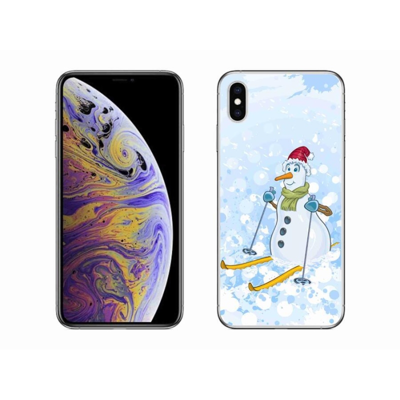 Gél borítás mmCase iPhone XS Max készülékhez - hóember