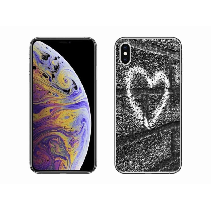 Gél borítás mmCase iPhone XS Max készülékhez - szív a falon