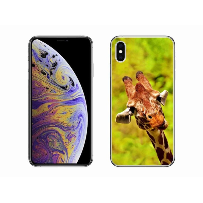 Zselés borítás mmCase iPhone XS Max készülékhez - zsiráf